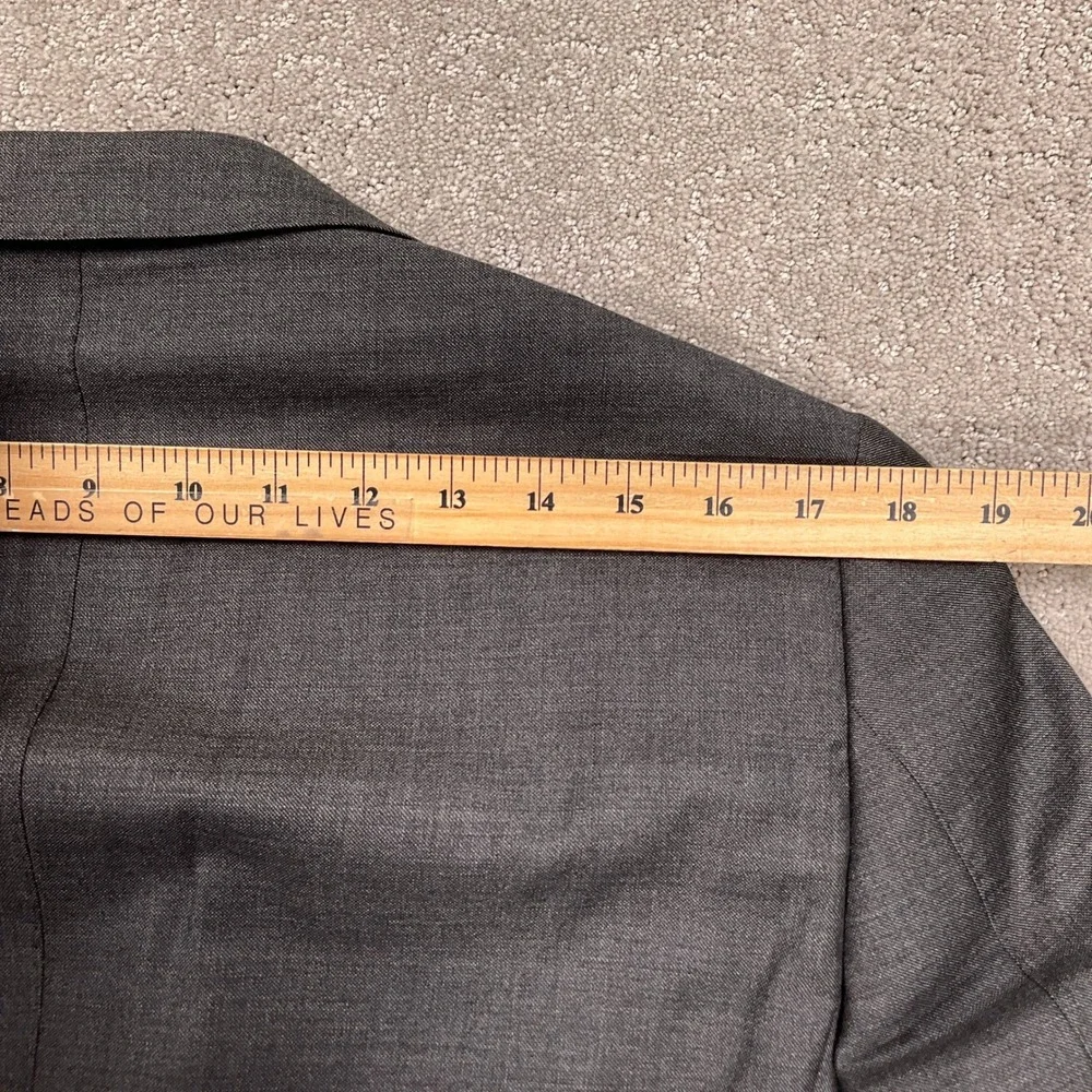 Suitsupply Lazio Blazer Mens 38R Charcoal Gray Super 110s Slim Wool